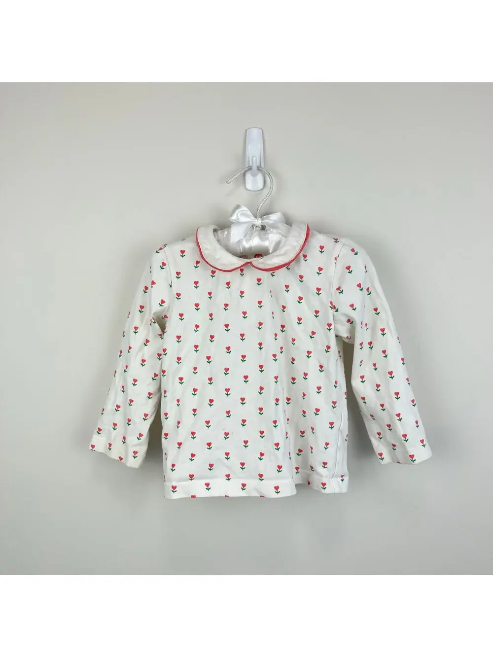 Mini Boden Heart Flowers Blouse 12-18 Months